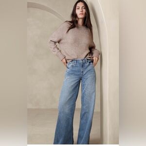 The Puddle Jean Banana Republic Women's Blue Flare size 26